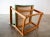 1947 Carl Malmsten Hangsits Armchair in Solid Pine and Green Fabric For Sale - Image 10 of 11