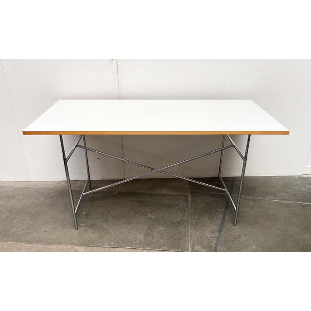 Minimalist Chrome Desk or Dining Table by Egon Eiermann for Wieland For Sale - Image 17 of 18