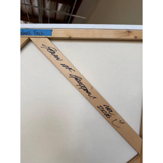 2010s Abstract Blue & White Geometric Painting by Gavin Mc Groggan – Contemporary Modern Art For Sale - Image 5 of 9