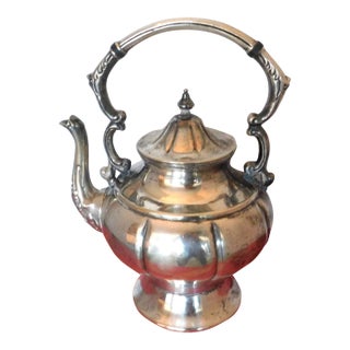 Antique Silver on Copper Late 19th Century Coffee Pot For Sale