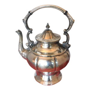 Antique Silver on Copper Late 19th Century Coffee Pot