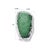 Contemporary Emerald Crystalized Glass Vase- Medium For Sale - Image 3 of 11