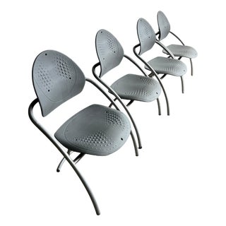 Vintage Italian Chairs from Gazzaro, 1980s, Set of 4 For Sale