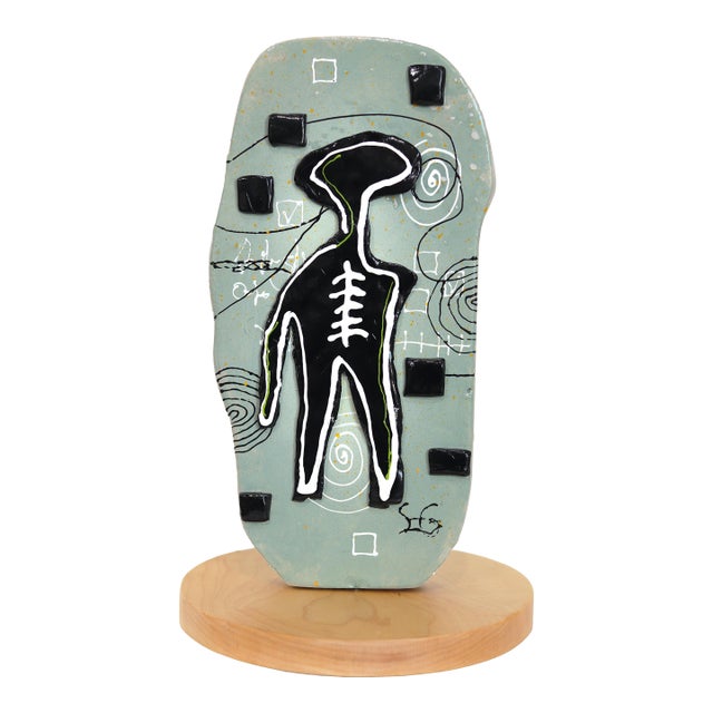 Street Spirits: Fitting in - Original Contemporary Street Art Mixed Media Painting by Soren Grau For Sale