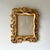 Vintage gilt gold leaf faux bois picture frame with glass cover. Beautifully ornate, the designs are elegant.