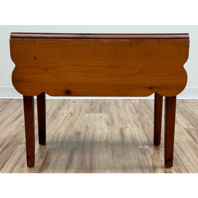 Vintage Broyhill Pine Drop Leaf Side Table For Sale In Kansas City - Image 6 of 16