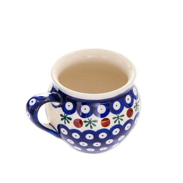 320 Ml Barrel-Like Ceramic Mugs from Zakłady Ceramiczne Bolesławiec, Set of 4 For Sale - Image 6 of 8