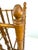 Chinoiserie Early 20th Century Faux Bamboo Turned Wood Plant Stand / Pedestal With Gallery Top For Sale - Image 3 of 9