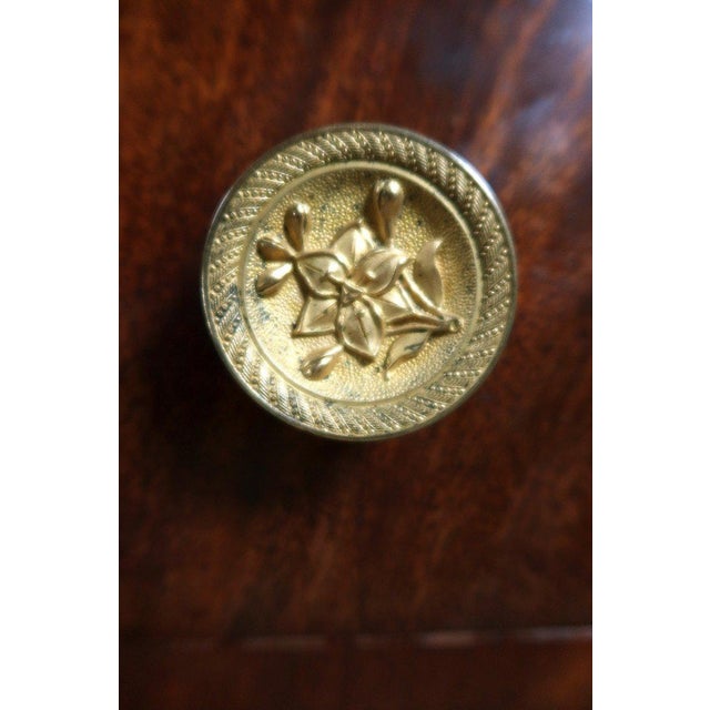 Wood Empire Commode in Mahogany For Sale - Image 7 of 13