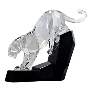 Swarovski 2012 Soulmate Panther on Black Spot Granite Base #0874337