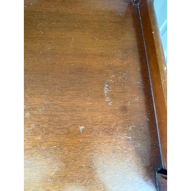 Wood Kittinger Chippendale Commode With Gallery in Walnut For Sale - Image 7 of 7