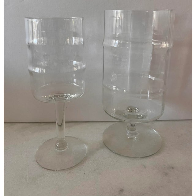 Set of 6 Vintage Bamboo Water Goblets For Sale In Austin - Image 6 of 7