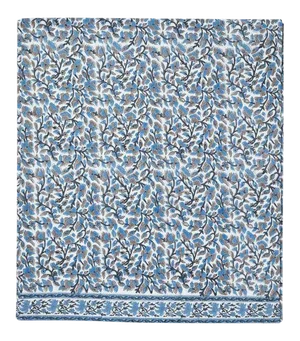Anna Full Bed Blue Flat Sheet
