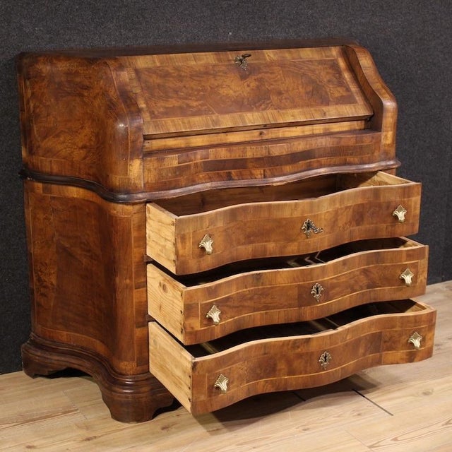 20th Century Inlaid Italian Bureau, 1960 For Sale - Image 6 of 13