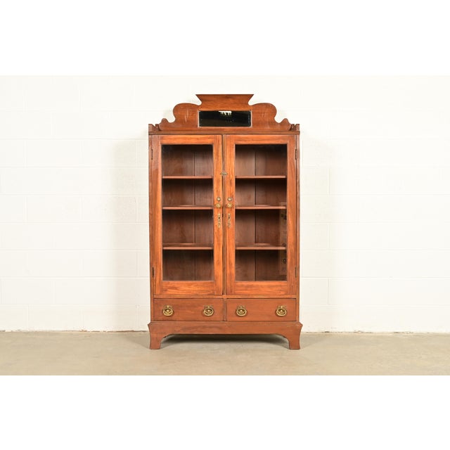 Antique Victorian Carved Walnut Bookcase, Circa 1890s For Sale - Image 13 of 13
