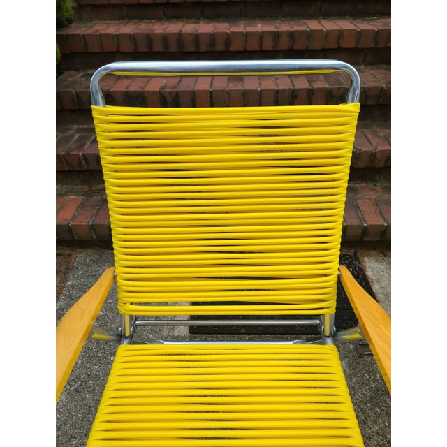 1960s Yellow Telescope Tube Furniture Company Outdoor Chairs - Set of 2 For Sale In Baltimore - Image 6 of 12