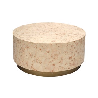 Configuration Coffee Table, Bleached Burl Wood For Sale