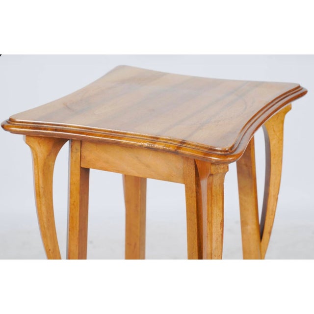 Antique Art Nouveau Walnut Fern Stand / Pedestal Table, Circa 1900–1915 For Sale - Image 4 of 5