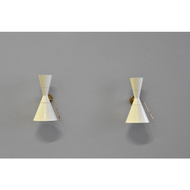 Mid-Century Modern Adjustable Wall Lights from Stilnovo, 1960, Set of 2 For Sale - Image 3 of 12