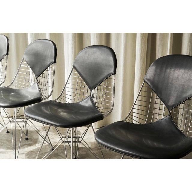 Bikini Wire Frame Chairs by Charles and Ray Eames for Vitra, 1980s, Set of 6 For Sale - Image 9 of 15