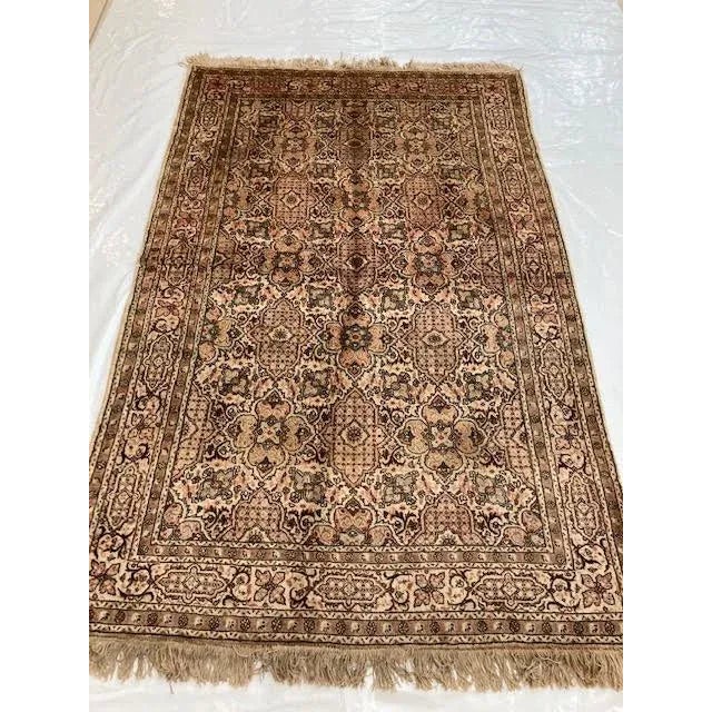 1960s Vintage Persian Tabriz Rug For Sale - Image 4 of 10