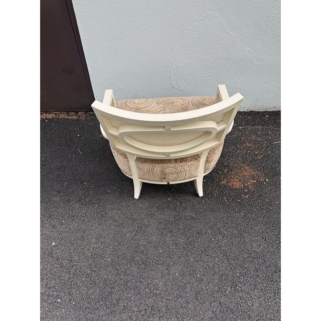 1990s 1990s Barbara Barry for Henredon Cane Back Side Chair With Barbara Barry for Kravet Couture Velvet Seat For Sale - Image 5 of 12