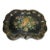 Antique Hand-Painted Floral Tole Tray For Sale