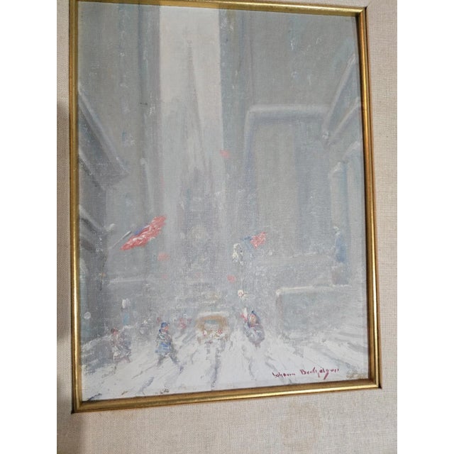 Impressionist Johann Berthelsen Oil Painting of Trinity Church For Sale - Image 3 of 4