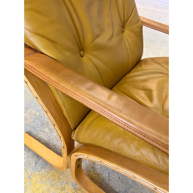 Brown Siesta Chair in Genuine Leather by Ingmar Relling for Westnofa For Sale - Image 8 of 11