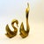 Large Modernist Vintage Brass Swans - Set of 2 For Sale - Image 4 of 12