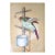 Exceptioal Large Pietra Dura (Pietra Dure) Parrot on a Perch Trying to Catch a Fly - Italian, Vintage or Older. For Sale