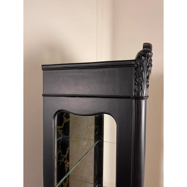 1960s French Illuminated Vitrine Curio Cabinet For Sale - Image 4 of 11