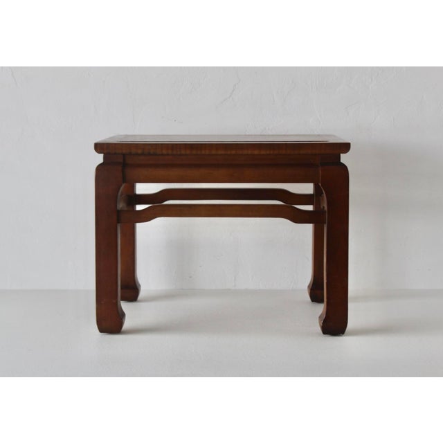Asian Vintage Ming Style Convertible Side Table Stool Mid-Century For Sale - Image 3 of 15