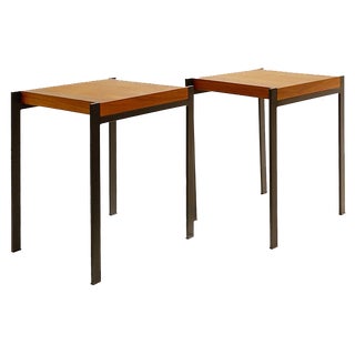 Set of Mid-Century Side Tables by Eduard Ludwig for Lotos-Werkkunst For Sale