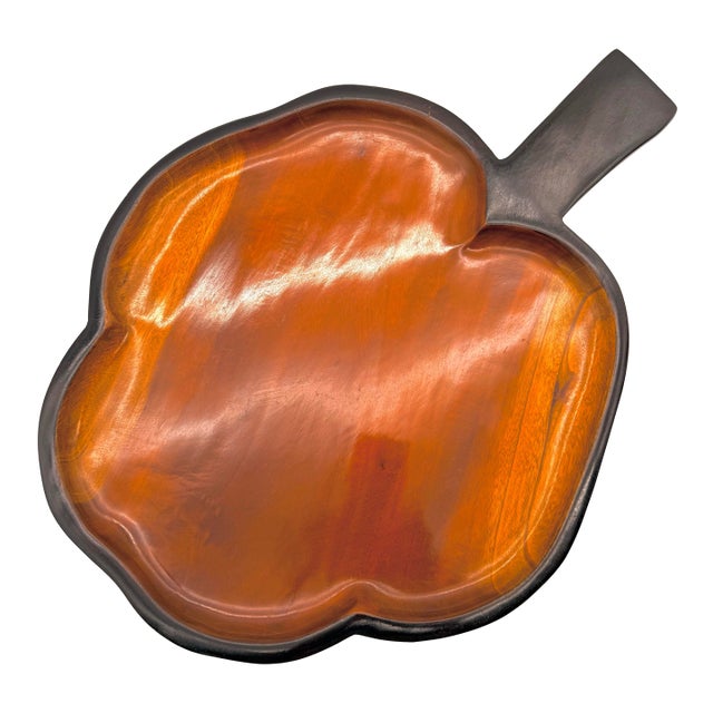 Vintage Mahogany Wood Haitian Cheese Tray For Sale