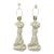 Pair of Draped Plaster Lamps, Style of John Dickinson For Sale