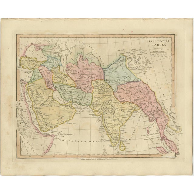 Antique Map of the Ancient Middle East and India Wilkinson Orientis Tabula, 1807 For Sale - Image 10 of 10