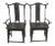 Antique Chinese Black Armchairs - a Pair For Sale