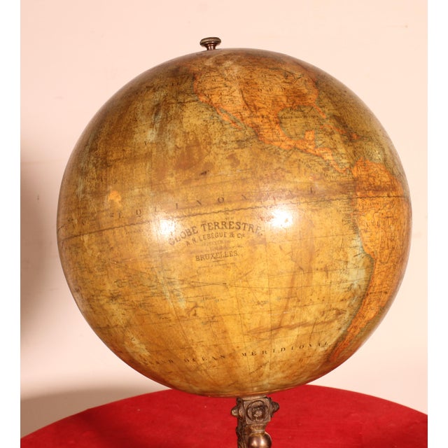 19th Century Globe from Lebègue For Sale - Image 5 of 11