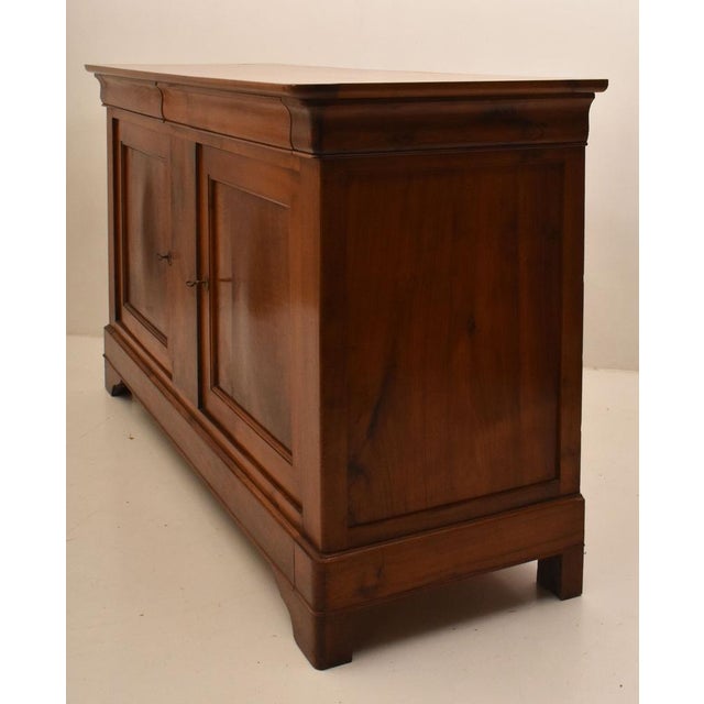 Brown Large Antique French Louis Philippe Walnut Cupboard, 19th Century For Sale - Image 8 of 15
