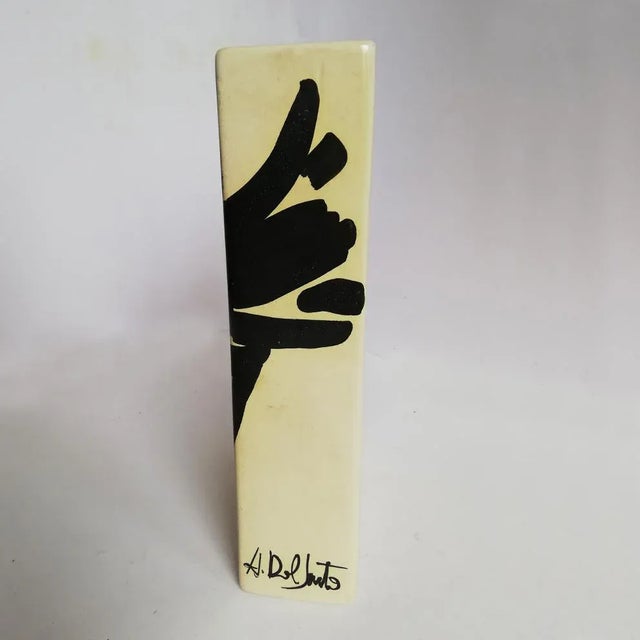 1950s Mid-Century Italian Ceramic Vase by A. dal Sarto for Marcuzzo Este For Sale - Image 5 of 8