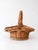 Charming vintage woven gathering basket featuring a wide flared rim and beautifully twisted handle. The open, organic...
