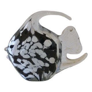 Glass Fish Sculpture by Florea Silviu For Sale