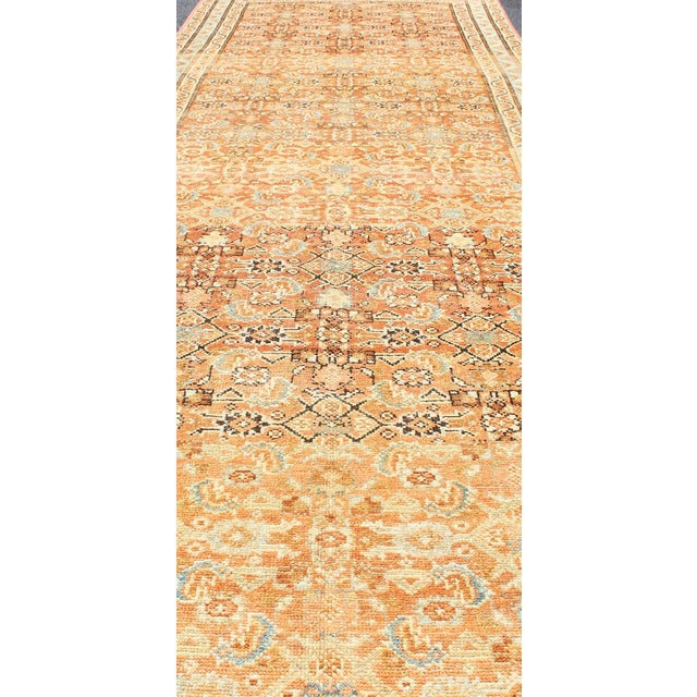 Antique Persian Malayer Runner With Allover Botanical Design 3'3 X 10'9 For Sale - Image 4 of 11