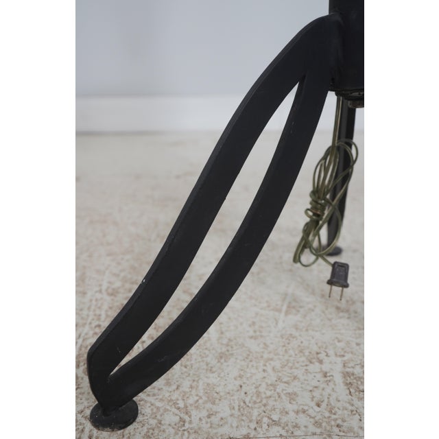 Pair Industrial Studio Crafted Iron Floor Lamps For Sale - Image 14 of 15