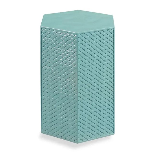 Woodbridge Furniture Woodbridge Furniture Poseidon Side Table in Jetstream For Sale - Image 4 of 4