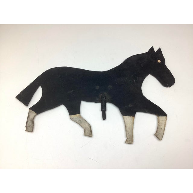 Folk Art Late 19th Century Sheet Iron Running Horse Weathervane For Sale - Image 3 of 8