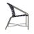Contemporary Brown Jordan Kantan Aluminum Vinyl Arm Chair, Mica frame with Marine fabric For Sale - Image 3 of 11
