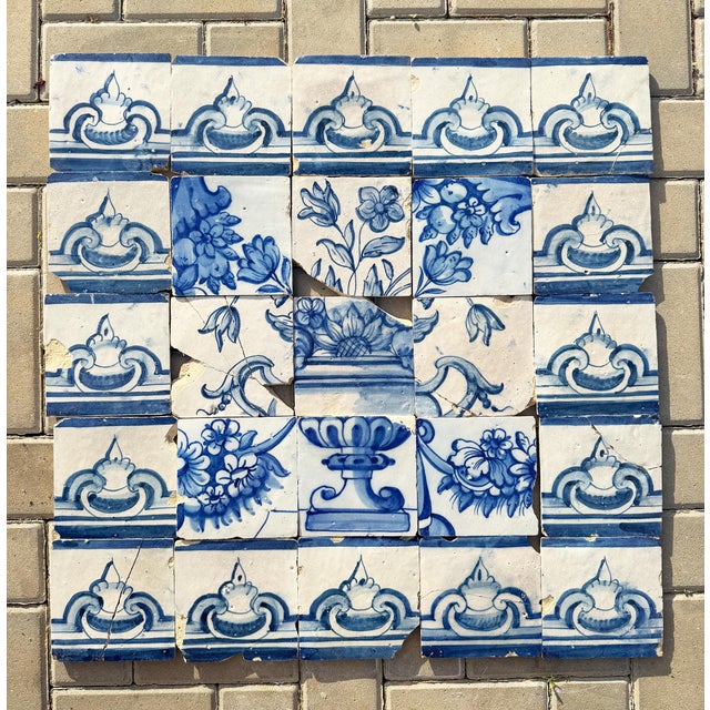 Circa: 18th Century. Country: Portugal. Material: Earthenware, Tin-glazed pottery. Item condition: Some repairs, flaws and...