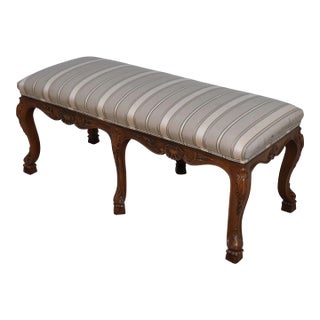 Karges French Louis XV Upholstered Bench For Sale